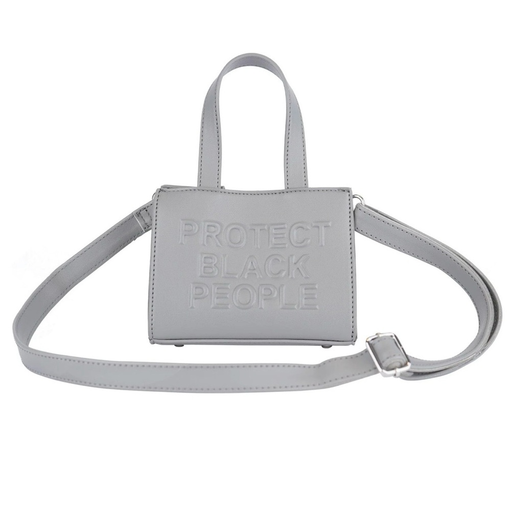 PBW - Grey Vegan Leather mini Bag.